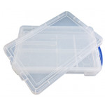 Mallette de rangement 38 cm transparente ouverte