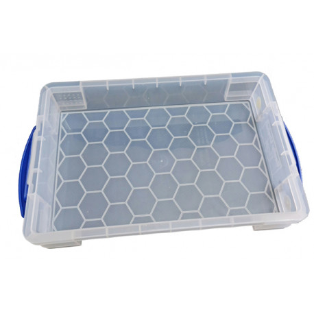 Mallette de rangement 38 cm transparente  - 5