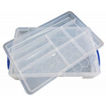 Mallette de rangement 38 cm transparente  - 3