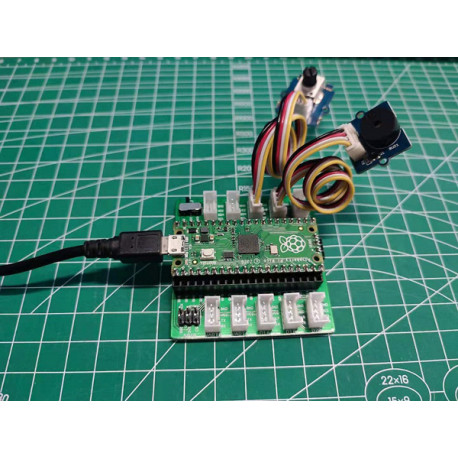 Exemple de réalisation de la platine Shield Grove pour Raspberry Pi Pico 103100142