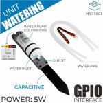 Détail du capteur d'humidité  de sol avec pompe à eau