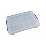 Mallette de rangement 38 cm transparente  - 1