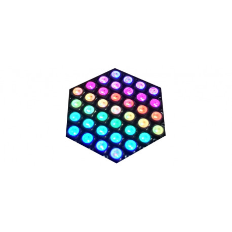 La matrice Hexagonale à 37 Leds RVB en action