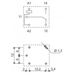 Relais finder 36.11 - 12Vcc (1 RT) - 10A/250VAC  - 2