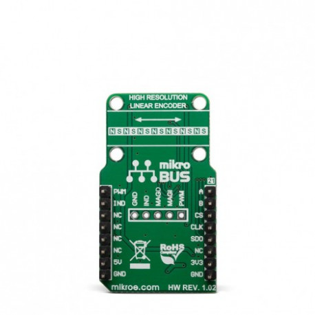 Vue arrière de l'encodeur magnétique Magneto 4 click