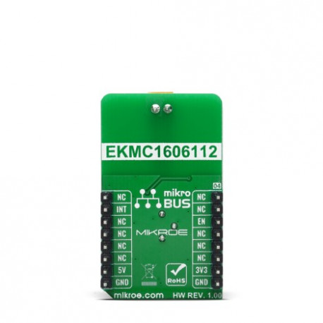 Vue arrière du capteur de mouvement Motion 3 Click - MIKROE-4049