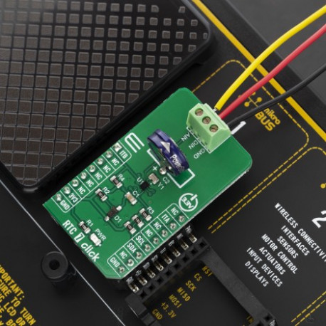 Exemple d'utilisation du module horloge temps réel RTC7 click - MIKROE-2976