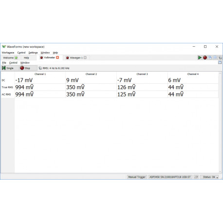 Exemple d'utilisation 12 de l'oscilloscope portable Analog Discovery Pro 300 - ADP3450