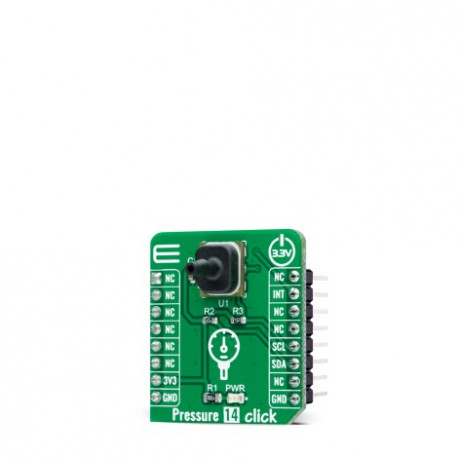 Vue de côté du capteur de pression Pressure 4 Click MIKROE-4424