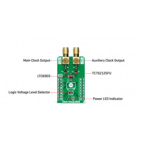 Détail du module CLOCK GEN 5 click MIKROE-4413