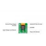 Vue détaillée du module isolateur de bus I2C Isolator 3 Click MIKROE-4467