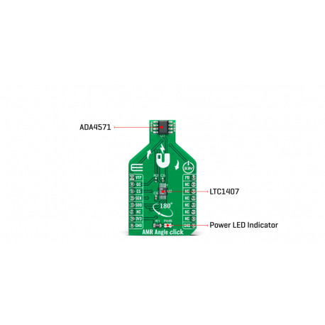 Détail du module mesureur d'angle AMR Angle Click MIKROE-4561