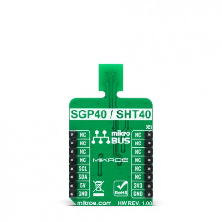 Vue arrière du détecteur de qualité Air Environnement 2 click MIKROE-4558