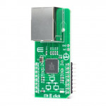 Vue de côté du contrôleur Ethernet ETH 3 Click MIKROE-2850