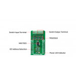 Vue détaillée du commutateur de charge SolidSwitch Click MIKROE-4569