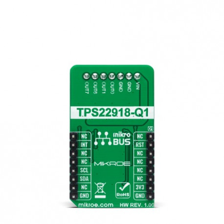 Vue arrière du commutateur de charge SolidSwitch Click MIKROE-4569