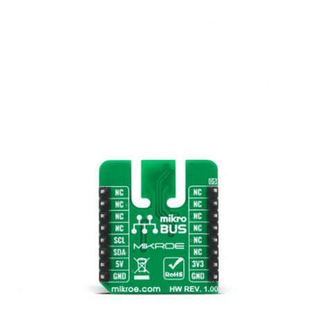 Vue arrière du capteur température humidité pression PHT 15 click MIKROE-4348