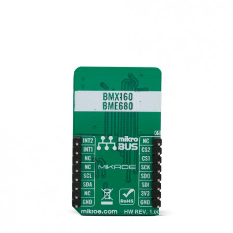 Vue arrière du capteur multi-grandeurs 13DOF 2 Click MIKROE-3687