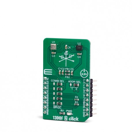 Vue de côté du capteur multi-grandeurs 13DOF 2 Click MIKROE-3687