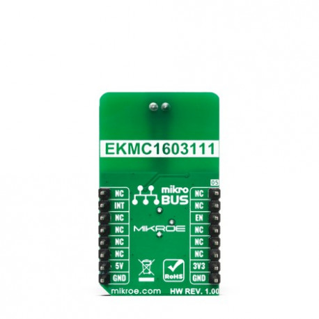 Vue arrière du capteur de mouvement Motion 4 Click - MIKROE-4078