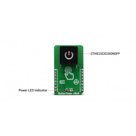 Détail du bouton sensitif Button Power Click MIKROE-3740