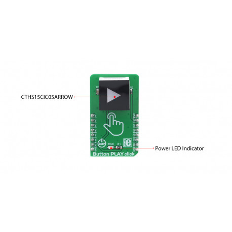 Détail du bouton sensitif Button Play Click MIKROE-3327