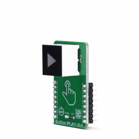 Vue de côté du bouton sensitif Button Play Click MIKROE-3327