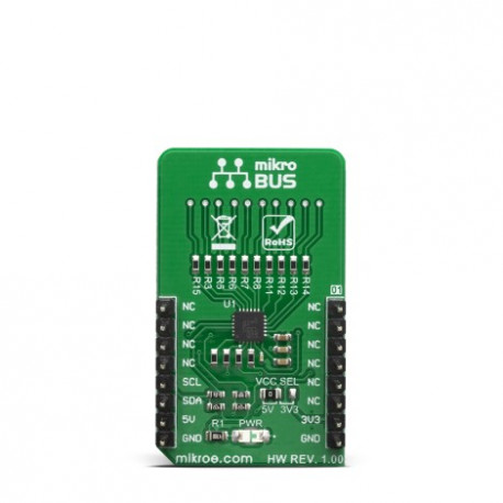 Vue arrière du bouton Slider sensitif Cap Touch 5 Click MIKROE-3740