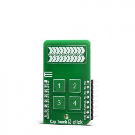Vue de côté du bouton Slider sensitif Cap Touch 5 Click MIKROE-3740