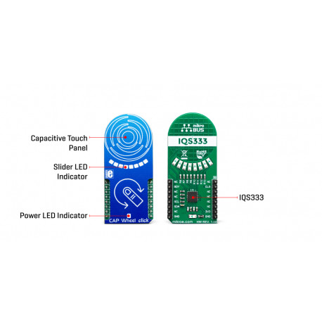 Potentiomètre rotatif sensitif Wheel Click MIKROE-3203  - 2