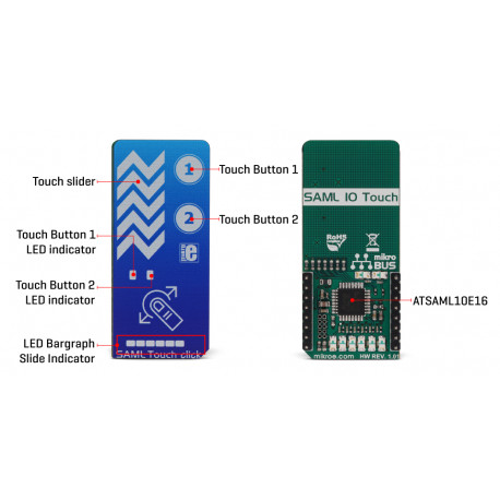 Détail du contrôleur tactile SAML Touch Click MIKROE-3414