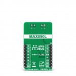 Vue arrière du module limiteur de courant Current Limit Click MIKROE-4271