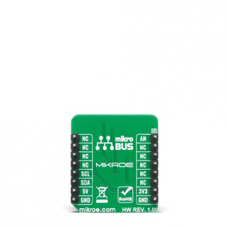 Vue arrière du capteur de force piézorésistifs Force 4 Click MIKROE-4193