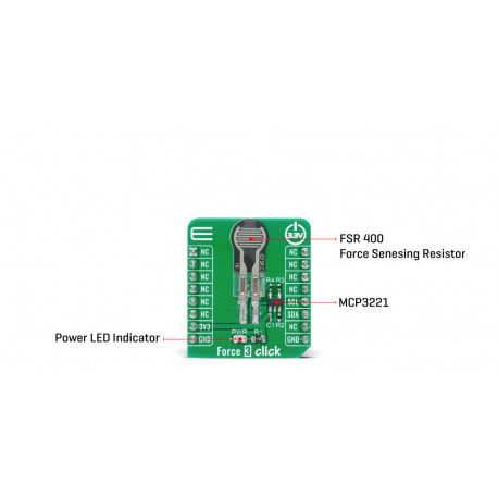 Détail du capteur Force 3 Click MIKROE-4149