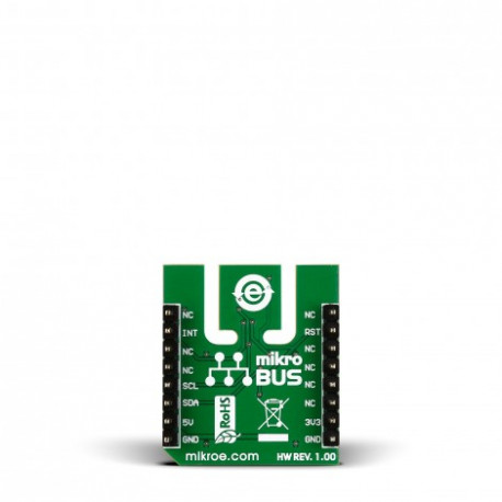 Vue arrière du capteur température humidité SHT click MIKROE-2101