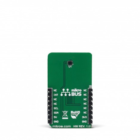 Vue arrière du capteur de température IR Sense 2 click MIKROE-2966