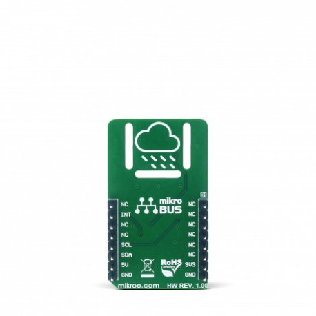 Vue de dessous du capteur de température Thermo 7 click MIKROE-2979