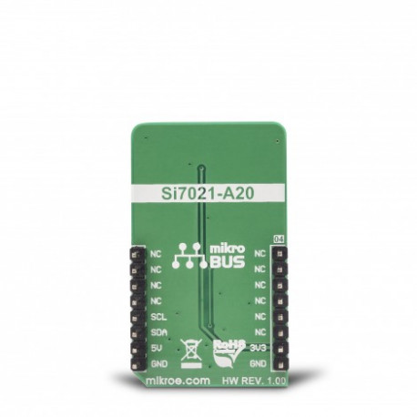 Vuer arrière du capteur température humidité Temp-Hum 7 click