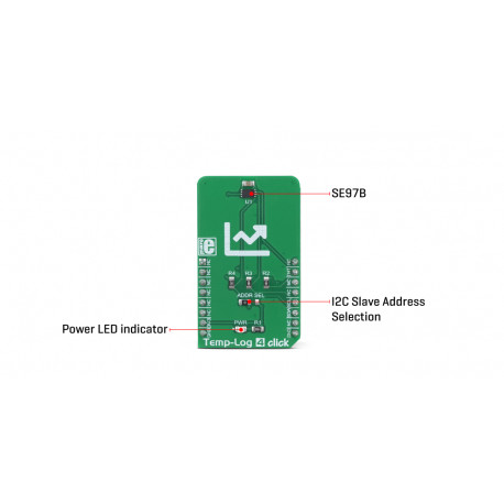 Détail du capteur de température Temp-Log 4 click MIKROE-3329