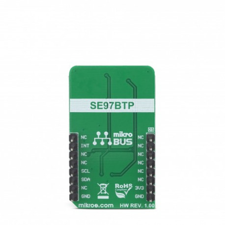 Vue arrière du capteur de température Temp-Log 4 click MIKROE-3329