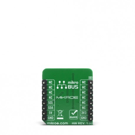 Vue arrière du détecteur ultraviolet UVB Click Board MIKROE-4145