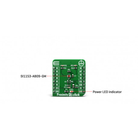 Détail du capteur de proximité et gestes Proximity 13 click MIKROE-3991