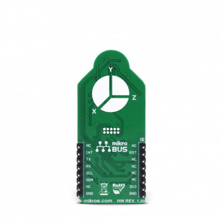 Vue arrière du capteur chromatique Spectral Click Board MIKROE-2972