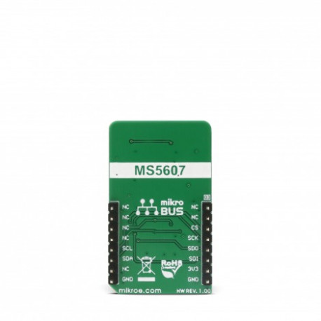 Vue arrière du capteur de pression barométrique Altitude 2 Click MIKROE-3030