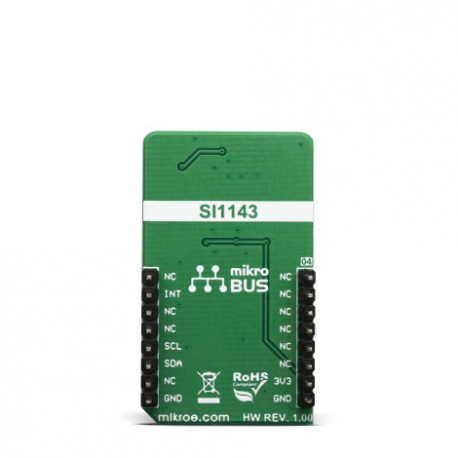 Vue arrière du capteur de proximité et gestes Proximity 10 click MIKROE-3455