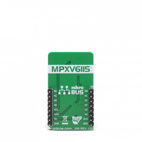 Vue arrière du capteur de pression sous vide Vacuum Click MIKROE-3195