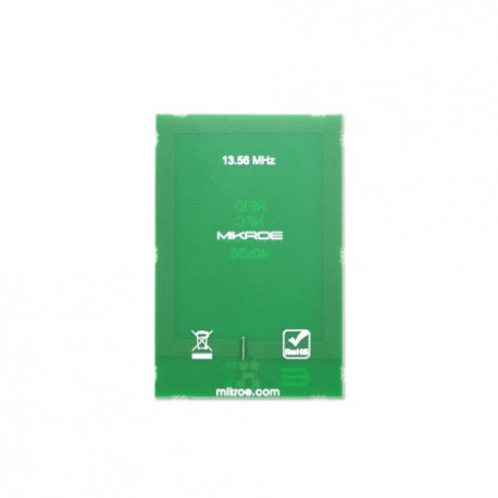 Vue arrière de l'antenne rectangulaire NFC 40 x 30 mm MIKROE-4001