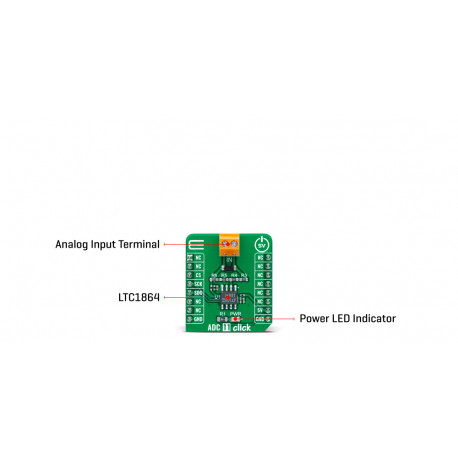 Détail du convertisseur ADC 11 click MIKROE-4593