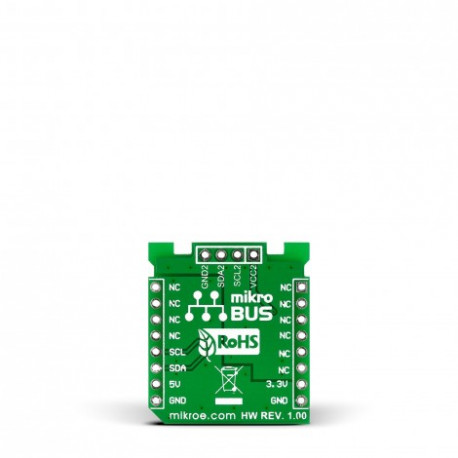 Vue arrière du module isolateur de bus I2C Isolator Click MIKROE-1878