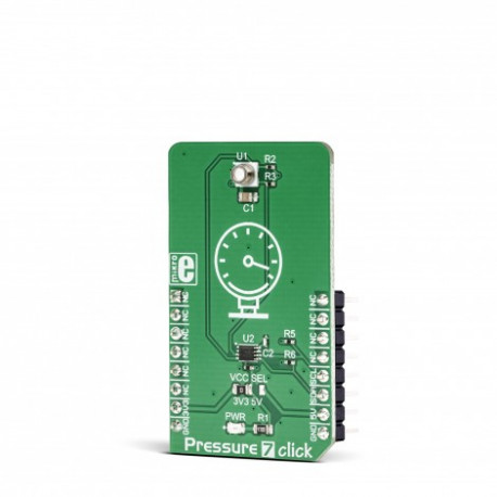 Vue de coté du capteur de pression Pressure 7 Click MIKROE-3246